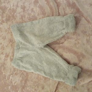 Gray and white stripped leggings